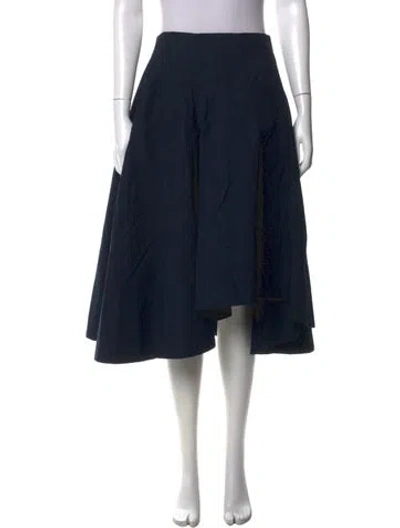 Pre-owned Bottega Veneta Midi Length Skirt In Blue