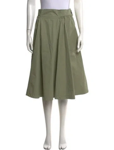 Pre-owned Bottega Veneta Midi Length Skirt In Green