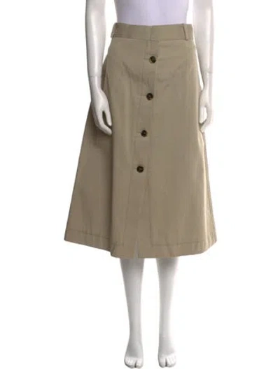 Pre-owned Bottega Veneta Midi Length Skirt In Neutral