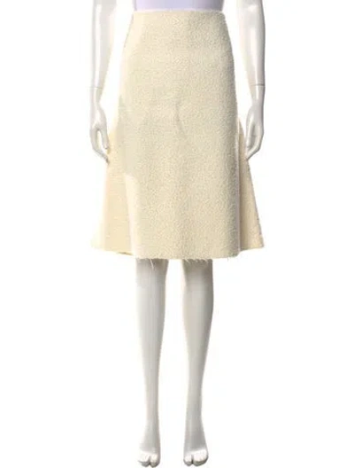 Pre-owned Bottega Veneta Midi Length Skirt In Neutrals
