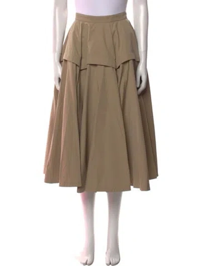 Pre-owned Bottega Veneta Midi Length Skirt W/ Tags In Neutral