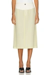 Bottega Veneta Midi Skirt In Banana