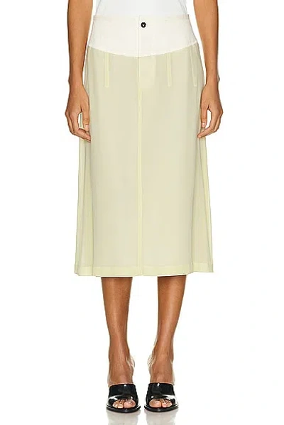 Bottega Veneta Midi Skirt In Banana