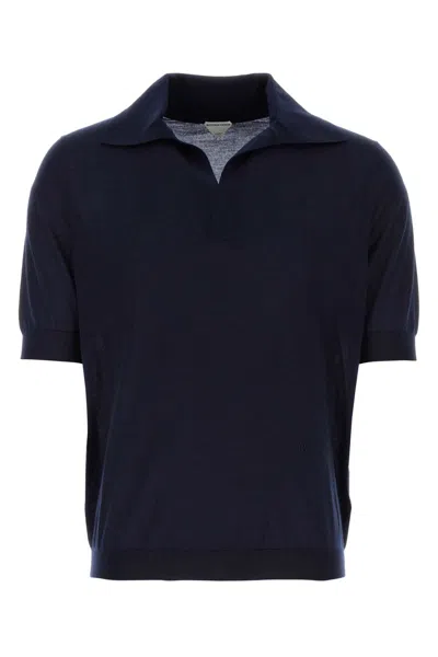 Bottega Veneta Midnight Blue Cashmere Polo Shirt
