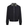 Bottega Veneta Reversible Compact Cotton Twill Jacket In Blue