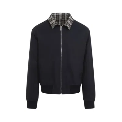 BOTTEGA VENETA BOTTEGA VENETA MIDNIGHT BLUE COTTON JACKET