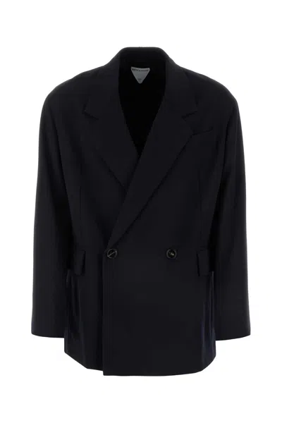 BOTTEGA VENETA MIDNIGHT BLUE WOOL BLAZER