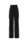 Bottega Veneta Pantalone Cargo In Lana Blu Notte  Donna