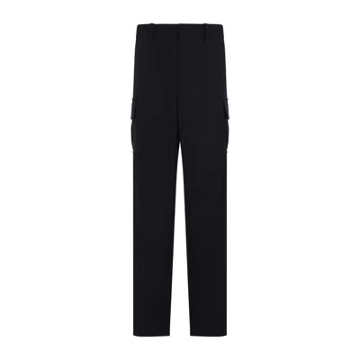 Bottega Veneta Pleated Wide-leg Trousers In Black