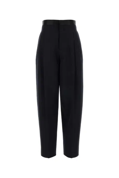Bottega Veneta Midnight Blue Wool Wide Leg Pant