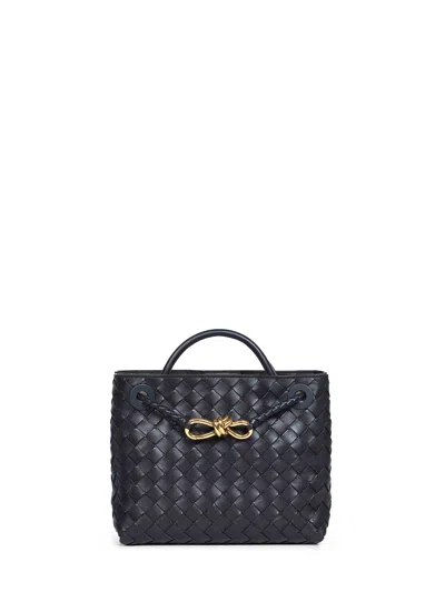 Bottega Veneta Midnight Small Andiamo Top Handle Bag