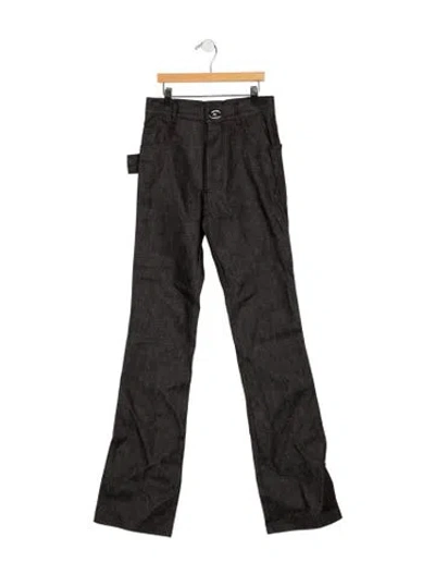 Pre-owned Bottega Veneta Mid-rise Flared Jeans W/ Tags In Black