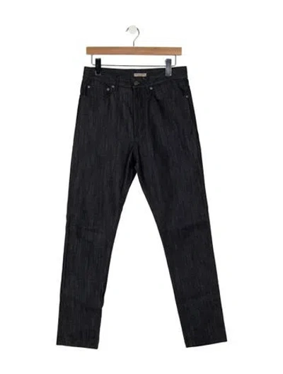 Pre-owned Bottega Veneta Mid-rise Straight Leg Jeans In Blue