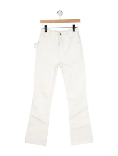 Pre-owned Bottega Veneta Mid-rise Straight Leg Jeans In Neutral