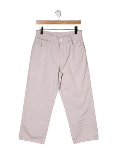 Pre-owned Bottega Veneta Mid-rise Straight Leg Jeans In Neutrals