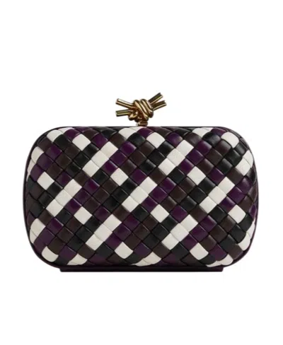 Bottega Veneta Minaudi È Re Woven Mini Bag In Black