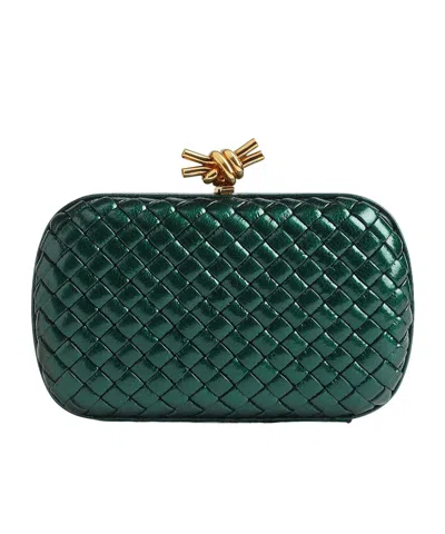 Bottega Veneta Minaudiere Clutch In Emerald Green