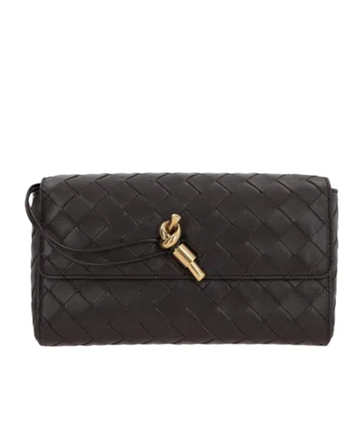 Bottega Veneta Mini Andiamo Bolted Shoulder Bag In Black