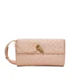 Bottega Veneta Mini Intrecciato Leather Crossbody In Nude