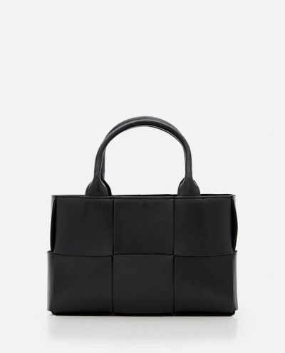 Bottega Veneta Mini Arco Leather Tote Bag In Black