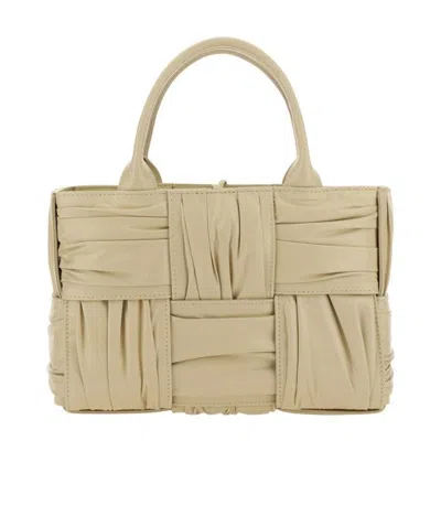 Bottega Veneta Mini Arco Shoulder Bag In Nude