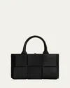 Bottega Veneta New Tote Intrecciato Large Leather Tote Bag In Black-gold