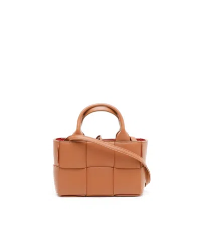 Bottega Veneta Mini Arco Tote Bag In Brown