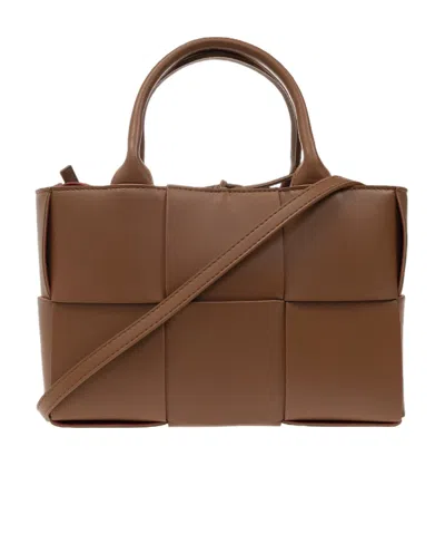 Bottega Veneta Mini Arco Tote Bag In Brown