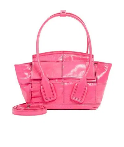 Bottega Veneta Mini Arco Tote Bag In Pink