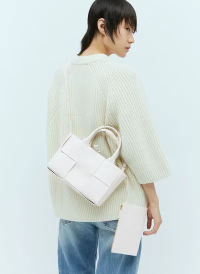 Bottega Veneta Mini Arco Tote Bag In White