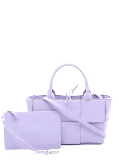 Pre-owned Bottega Veneta Mini Arco Two-way Handbag In Purple