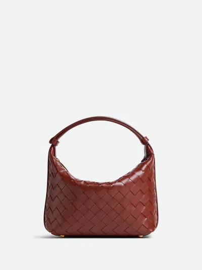 Bottega Veneta Mini Bag With Adjustable Strap And Zippered Closure - Height 13 Cm; Width 23 Cm; Dept In Brown