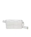 Bottega Veneta Mini Braided Leather Waist Bag In White