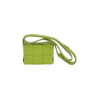 Pre-owned Bottega Veneta Mini Cassette Bag 'acid Kiwi/silver' In Green