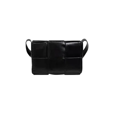 Pre-owned Bottega Veneta Mini Cassette Bag 'black/silver'