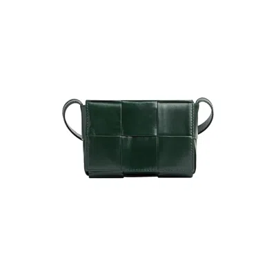 Pre-owned Bottega Veneta Mini Cassette Bag 'raintree/silver' | Grey | Women's Size Onesize In Gray