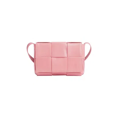 Pre-owned Bottega Veneta Mini Cassette Bag 'ribbon/silver' In Grey