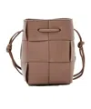 Bottega Veneta Mini Cassette Bucket Bag In Brown