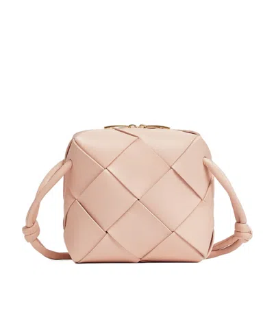 Bottega Veneta Mini Cassette Camera Bag In Nude