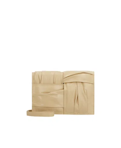Bottega Veneta Mini Cassette Crossbody Bag In Nude