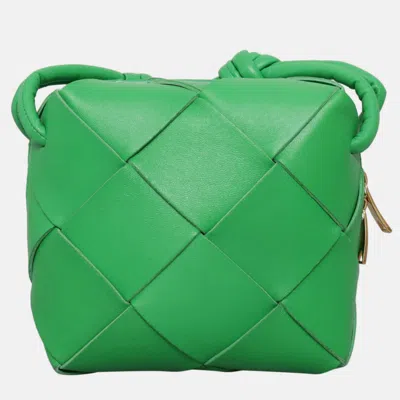 Pre-owned Bottega Veneta Mini Cassette Green Camera Bag