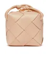 Bottega Veneta Mini Cassette Leather Camera Bag In Nude