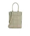 Bottega Veneta Mini Cassette Leather Tote Bag In Nude