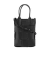Bottega Veneta Mini Cassette Shoulder Bag In Black