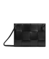 Bottega Veneta Mini Cassette Shoulder Bag In Black