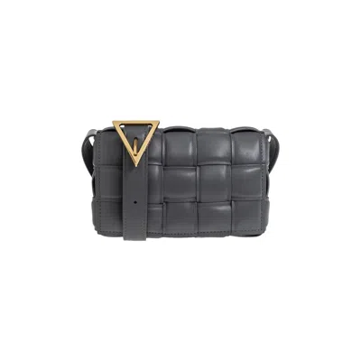 Pre-owned Bottega Veneta Mini Cassette 'thunder/gold' In Tan