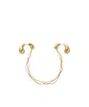 Bottega Veneta Mini Drop Chain Ohrringe In Gold