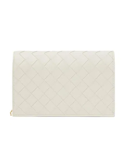 Bottega Veneta Mini Chain Shoulder Bag In White
