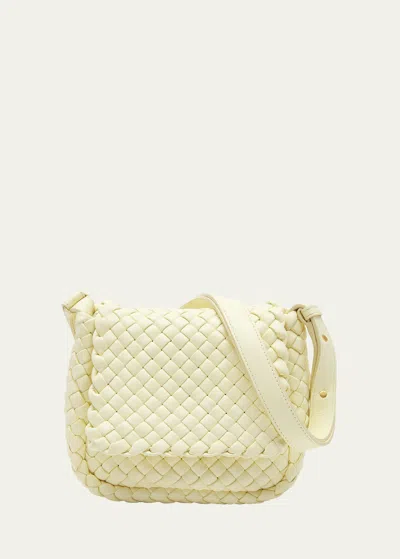 Bottega Veneta Mini Cobble Shoulder Bag In 7117 Camomile-gol