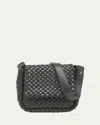 Bottega Veneta Mini Cobble Shoulder Bag In Agate Grey-gold